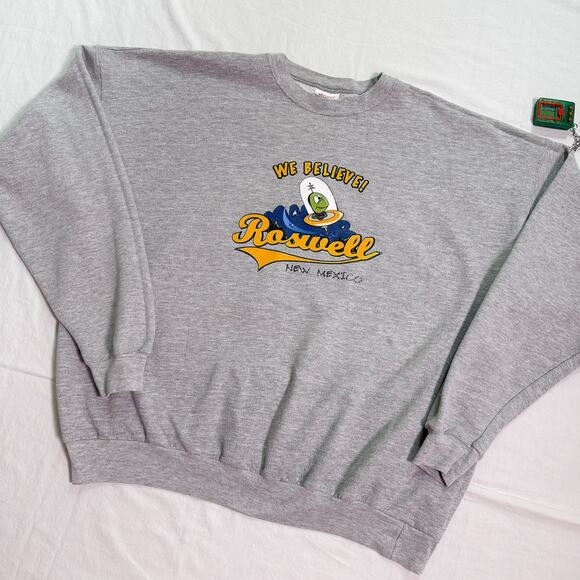 Y2K Roswell New Mexico Alien Sweatshirt - XXL - Picture 1 of 4